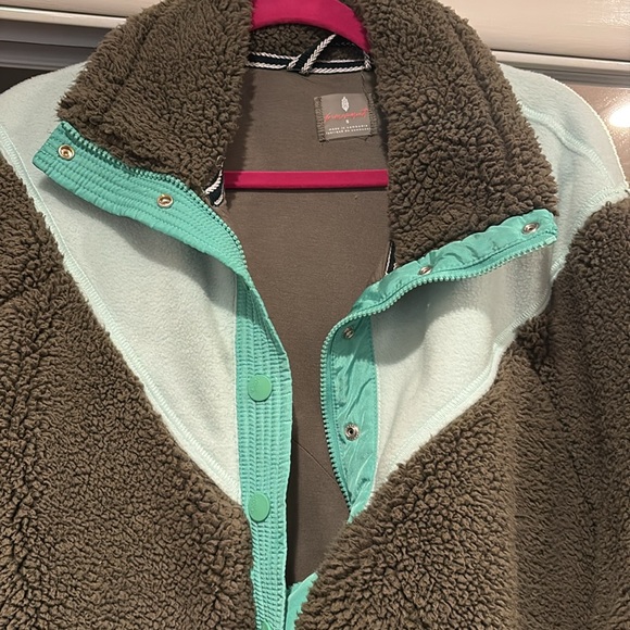 Free People Free to Rise Fleece Quarter Zip Pull Over - Picture 7 of 13